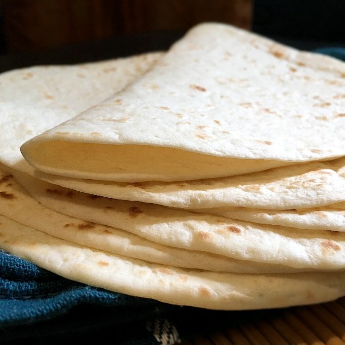 flour tortillas on top of each other