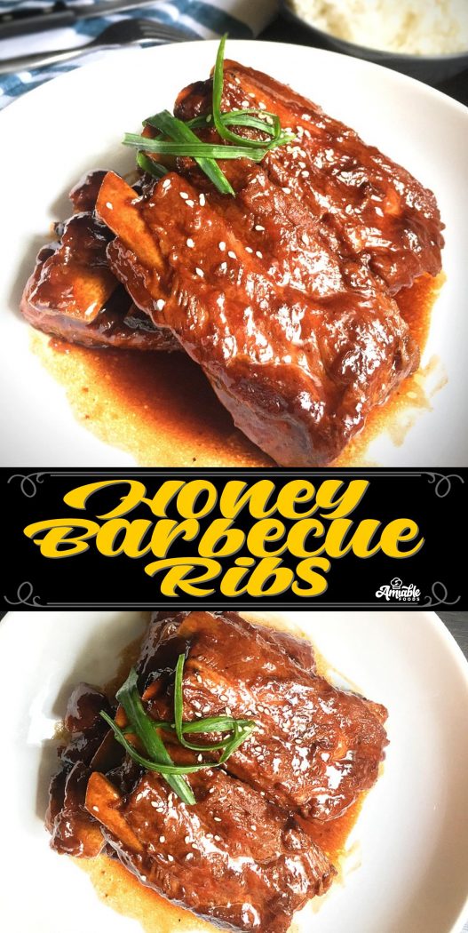 honey barbecue ribs pinterest image