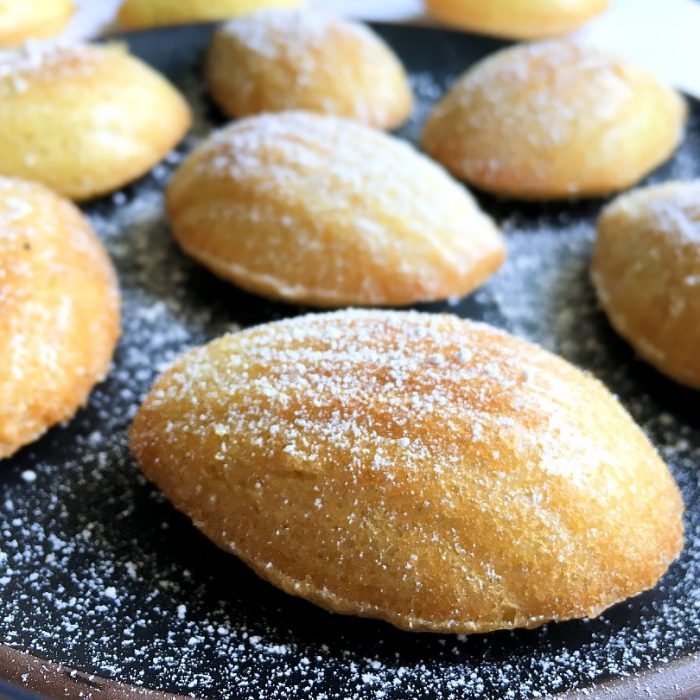 french madeleines on a plate