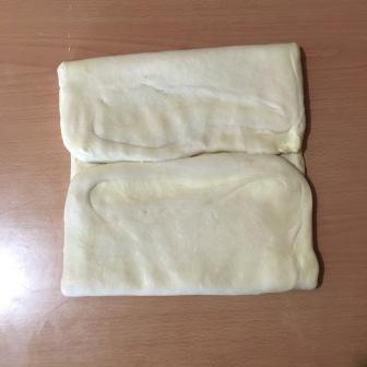 fold 4 times dough