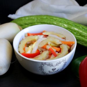 pickled vegetables in a bowl