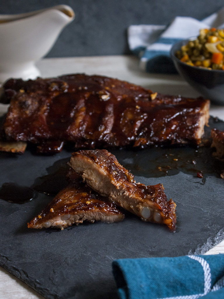 Sticky Oven Barbecue Spare Ribs