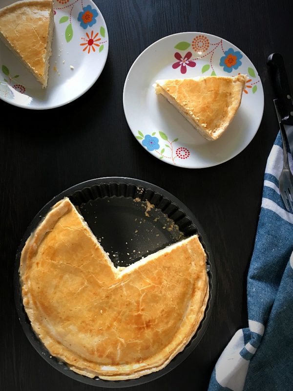 buko pie on pand and plates