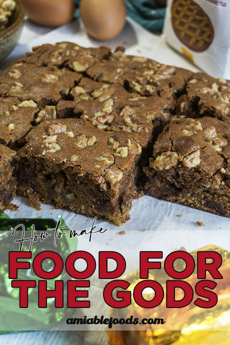 blondies with dates and walnuts inside