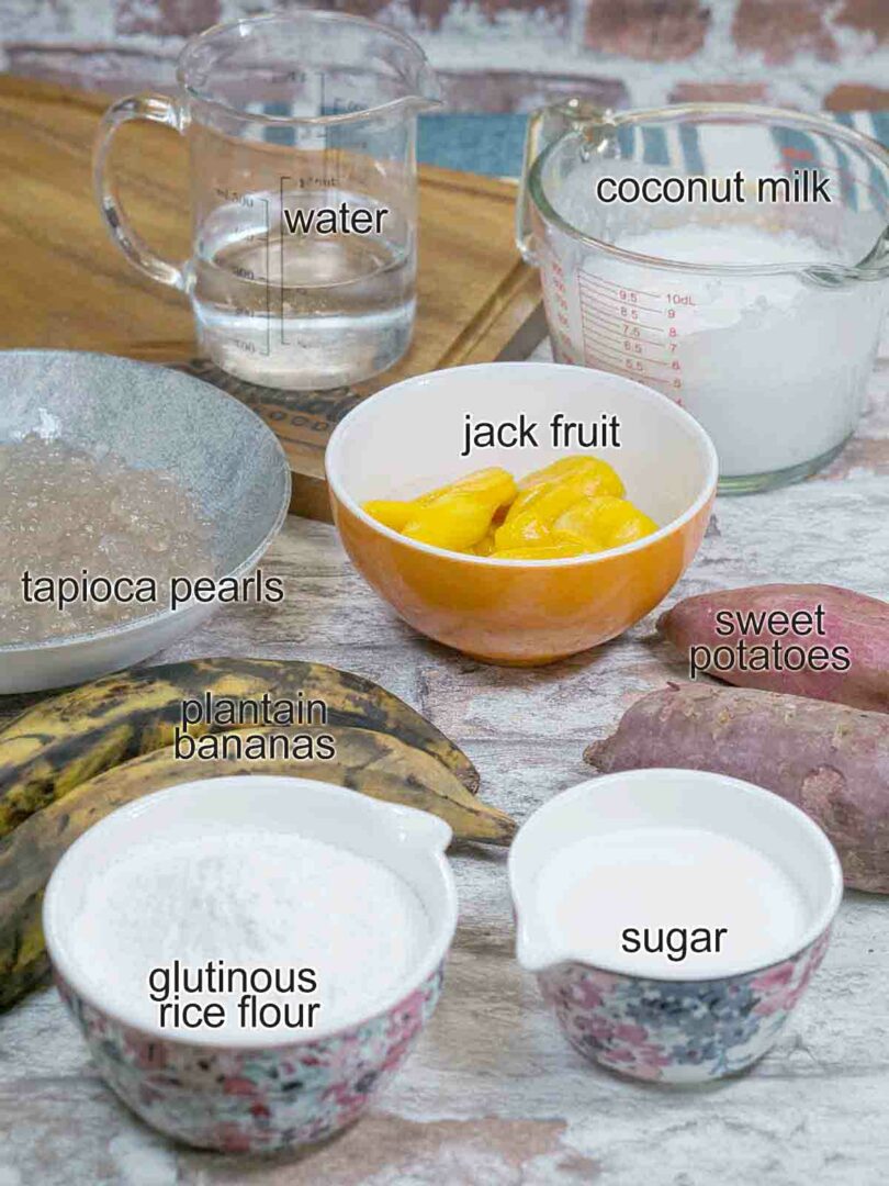 ingredients for dessert