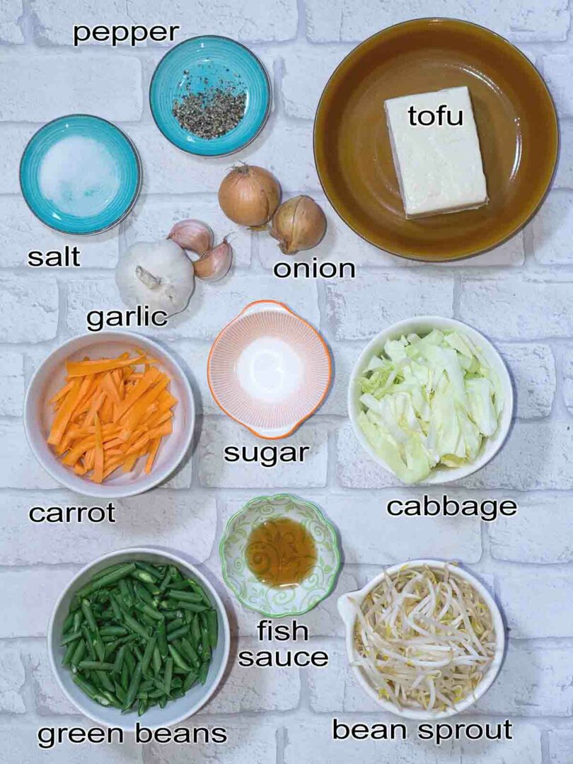 vegetable ingredients on top of table