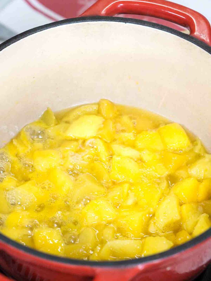 fruits in a pot