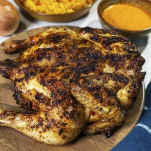 grilled chicken in a plate