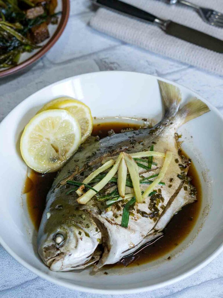 cooked fish with sauce