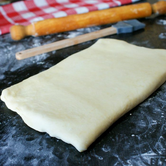 puff pastry on top of work surface