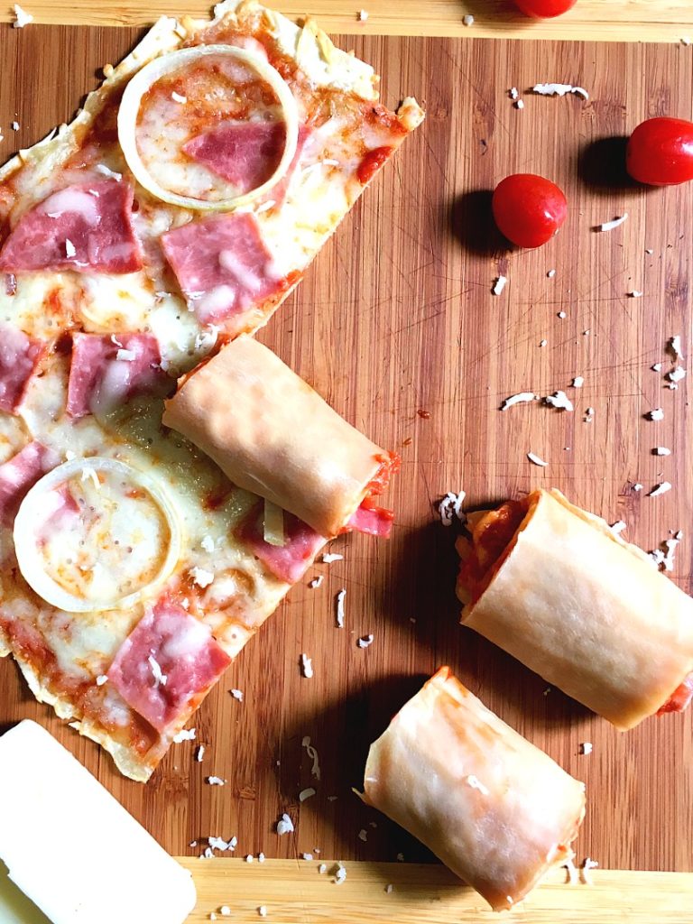 Rolled-up Pizza