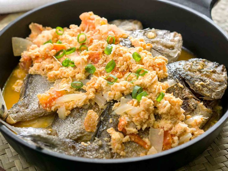 fish dish in a pan