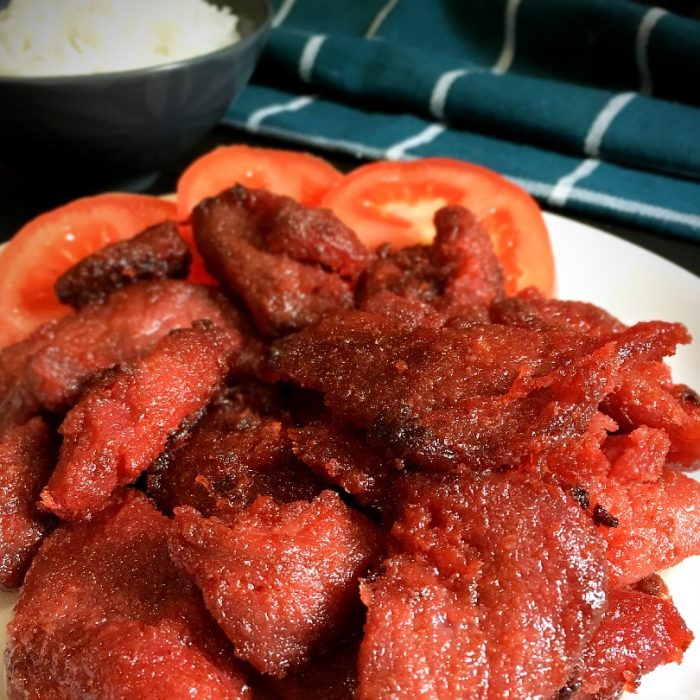 tocino with tomato slices
